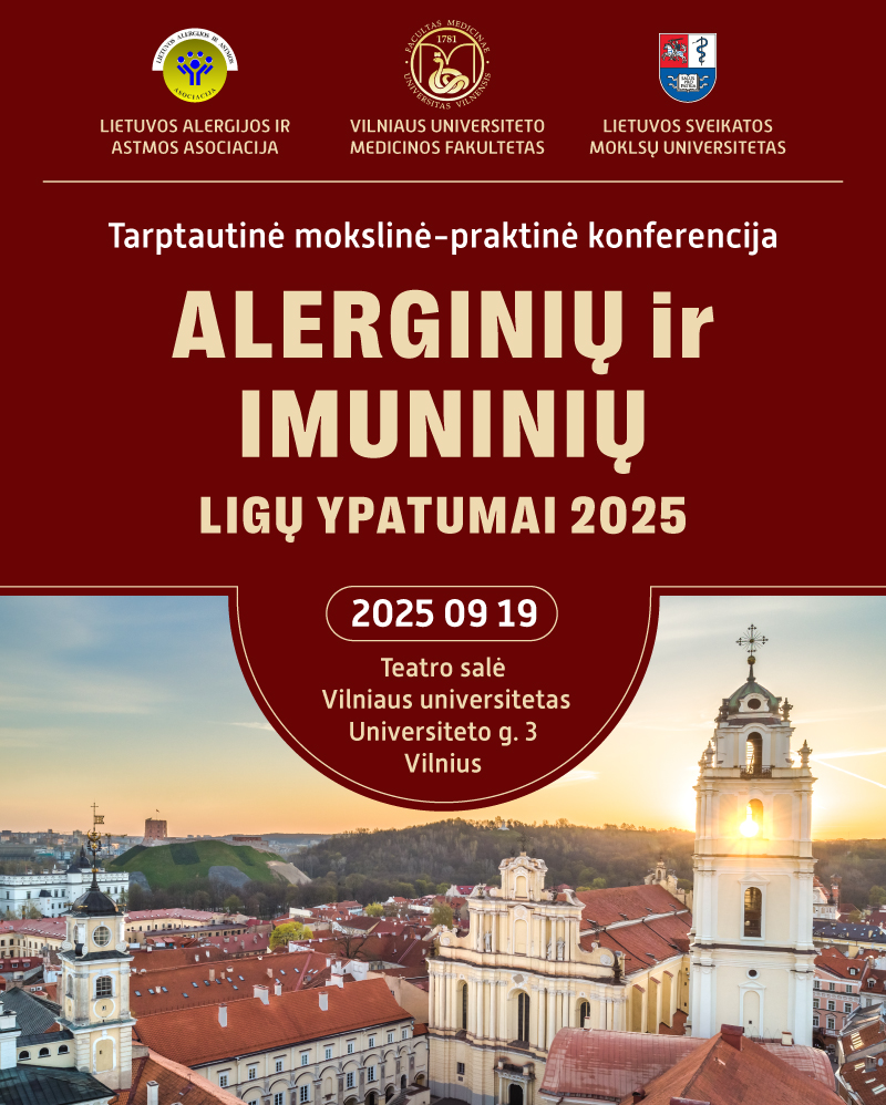 Alerginių ir imuninių ligų ypatumai 2025 (Konferencija)