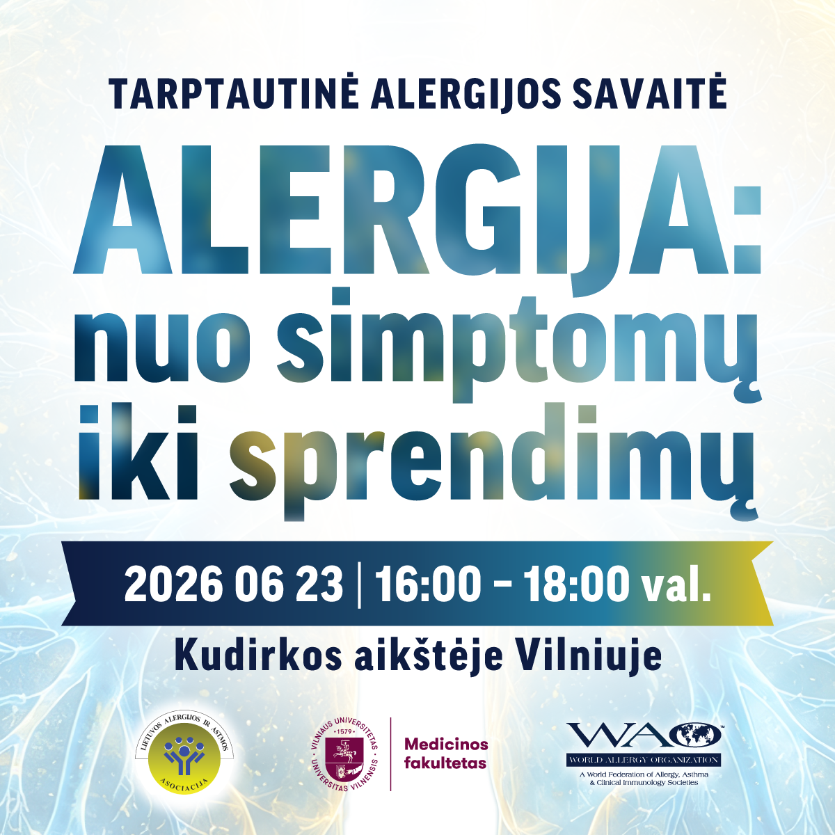 Tarptautinė alergijos savaitė: Alergija nuo simptomų iki sprendimų